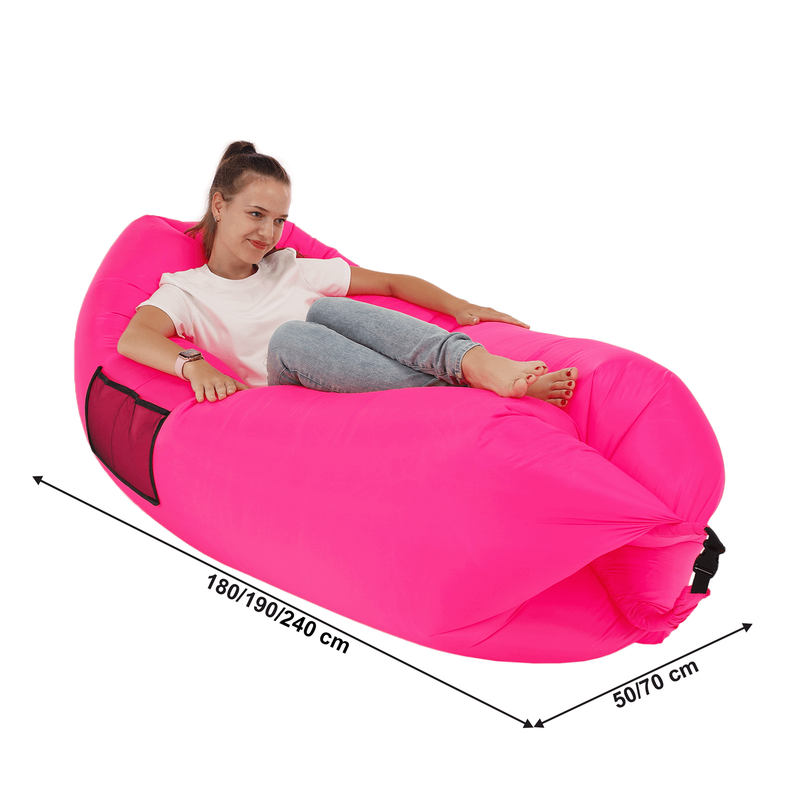 Felfújható babzsák/lazy bag, rózsaszín, LEBAG