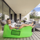 Felfújható babzsák/lazy bag, zöld, LEBAG