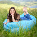 Felfújható babzsák/lazy bag, kék, LEBAG