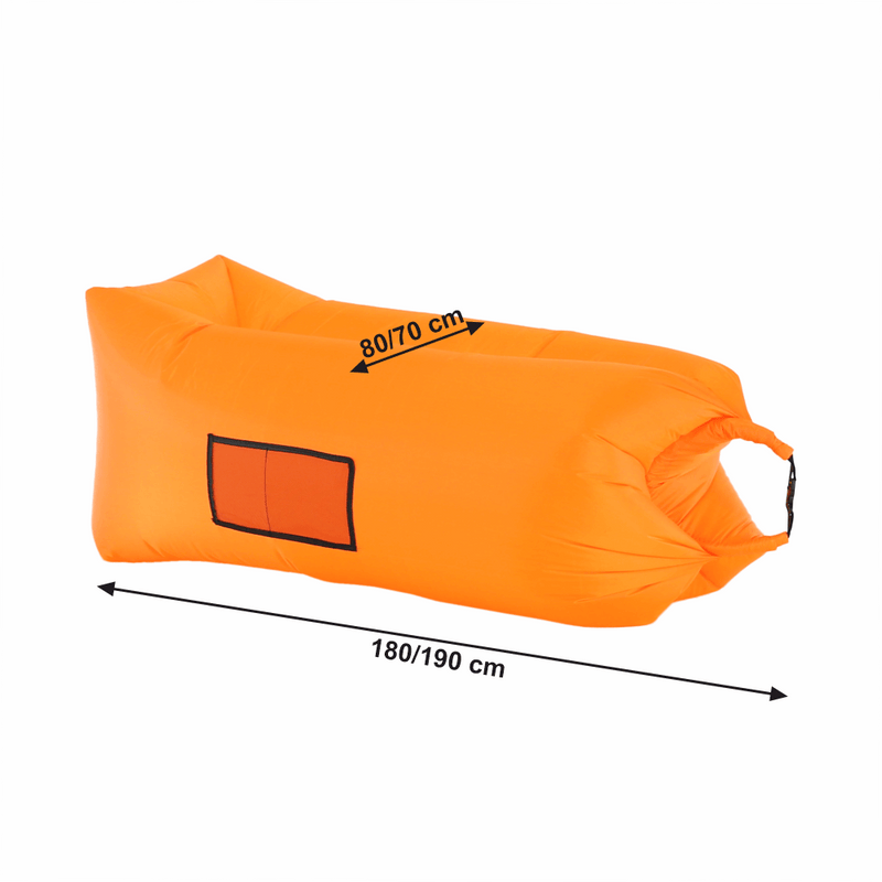 Felfújható babzsák/lazy bag, narancssárga, LEBAG