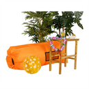 Felfújható babzsák/lazy bag, narancssárga, LEBAG