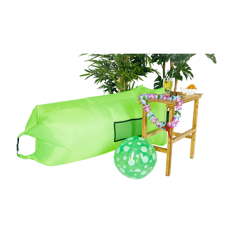 Felfújható babzsák/lazy bag, zöld, LEBAG