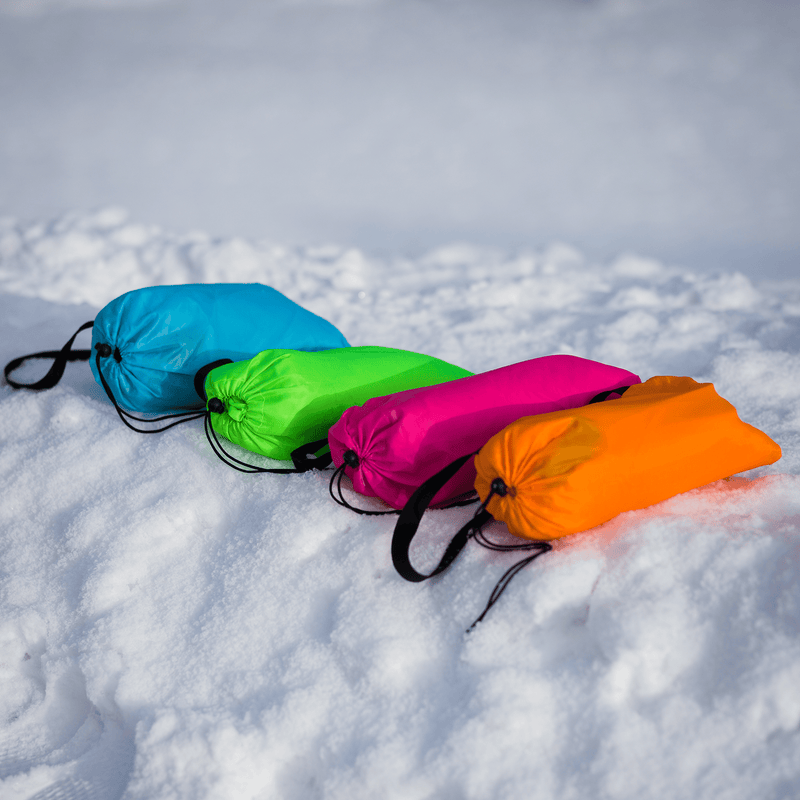 Felfújható babzsák/lazy bag, kék, LEBAG