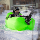 Felfújható babzsák/lazy bag, zöld, LEBAG