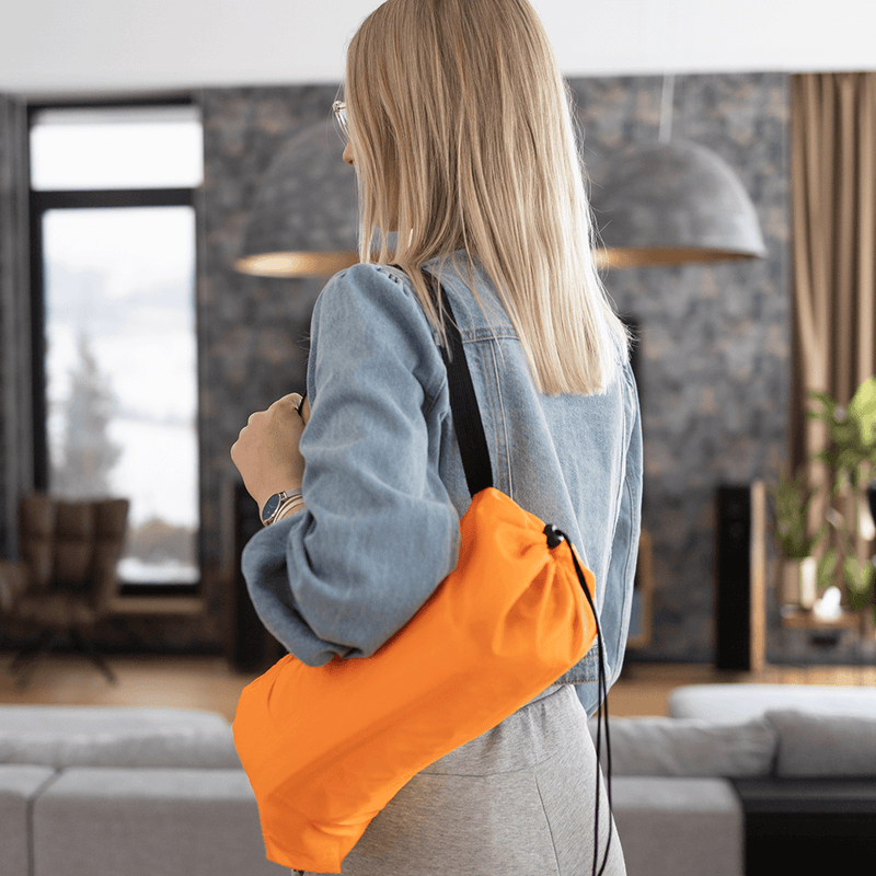 Felfújható babzsák/lazy bag, narancssárga, LEBAG