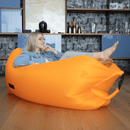 Felfújható babzsák/lazy bag, narancssárga, LEBAG