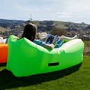 Felfújható babzsák/lazy bag, zöld, LEBAG