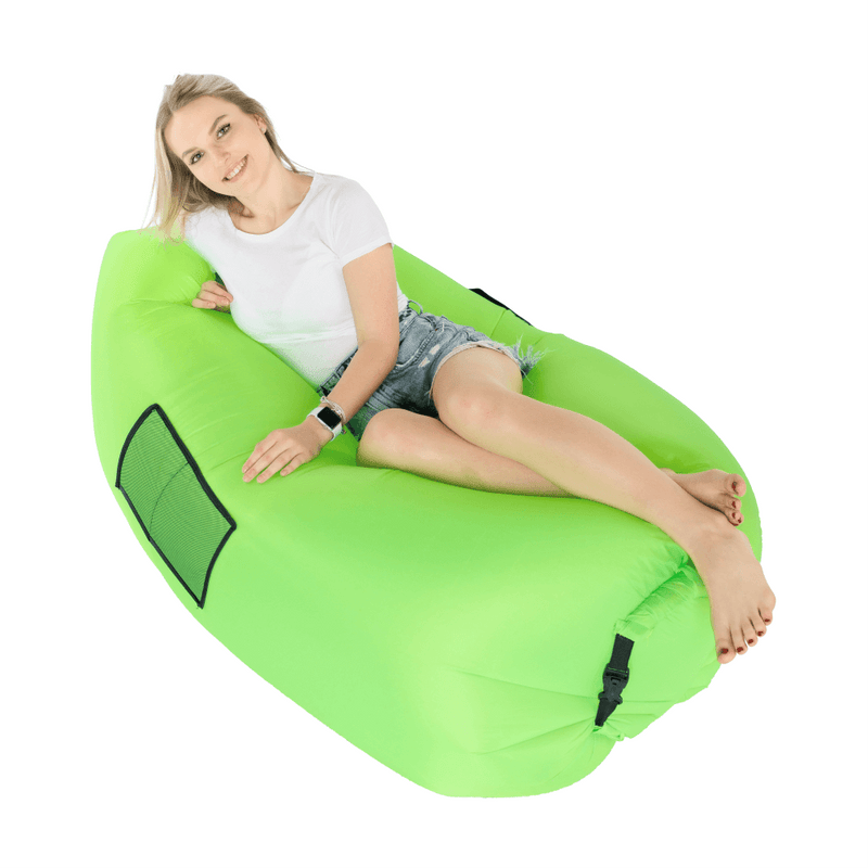 Felfújható babzsák/lazy bag, zöld, LEBAG