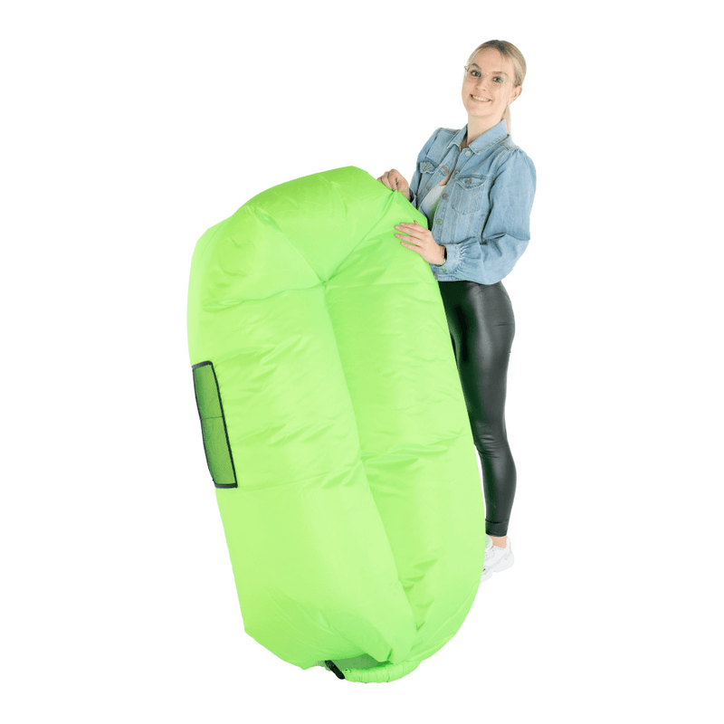 Felfújható babzsák/lazy bag, zöld, LEBAG