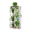 Virágállvány, fehér/sonoma tölgy, LEDOR TYP 2