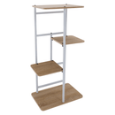 Virágállvány, fehér/sonoma tölgy, LEDOR TYP 1