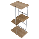 Virágállvány, fehér/sonoma tölgy, LEDOR TYP 1