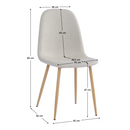 Szék, krémszínű/bükk, LEGA 2 NEW