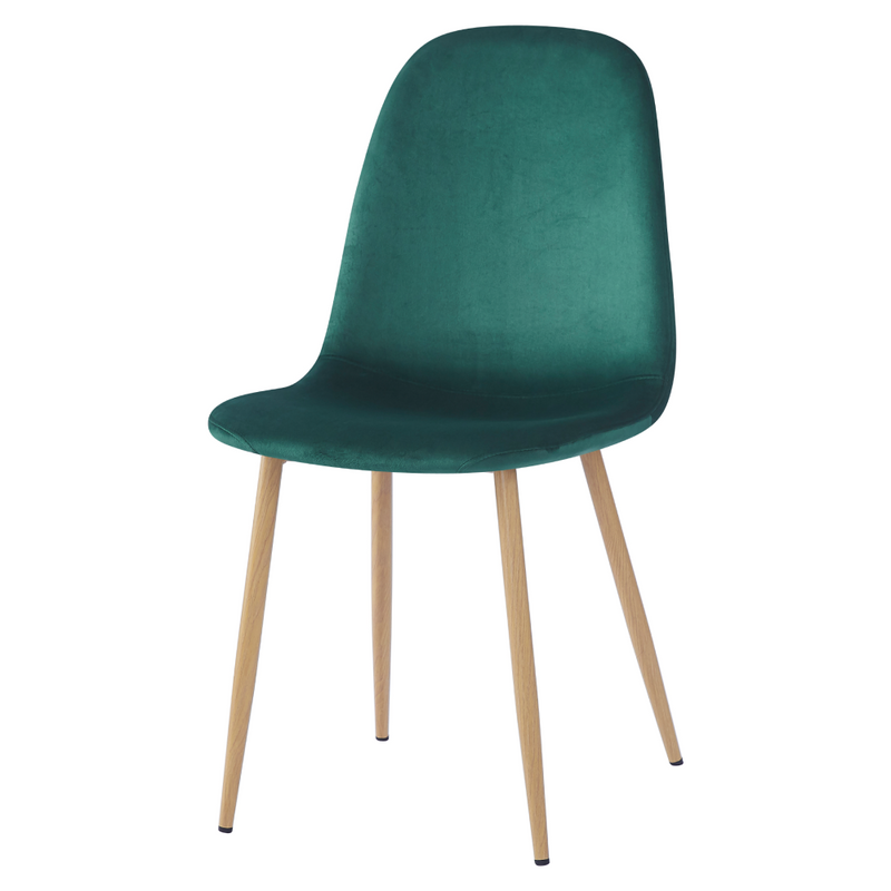 Szék, smaragd Velvet szövet/bükk, LEGA NEW
