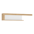 Polc LYOP03, tölgy riviera/fehér extra magasfényű, LEONARDO