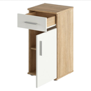 Alsó szekrény, sonoma tölgy/matt fehér, LESSY NEW 03