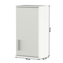 Faliszekrény, matt fehér LESSY NEW 04