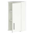 Faliszekrény, matt fehér LESSY NEW 04