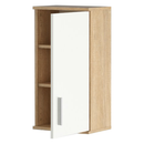 Faliszekrény, sonoma tölgy/matt fehér LESSY NEW 04