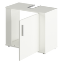 Szekrény mosogató alá, matt fehér, LESSY NEW 02