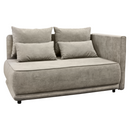 Kihúzható kanapé, bézsesszürke Taupe, jobbos, LIAMI