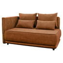Kihúzható kanapé, terrakotta, balos, LIAMI