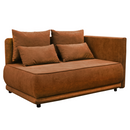 Kihúzható kanapé, terrakotta, jobbos, LIAMI