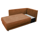 Kihúzható kanapé, terrakotta, jobbos, LIAMI