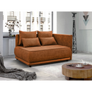 Kihúzható kanapé, terrakotta, jobbos, LIAMI