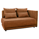 Kihúzható kanapé, terrakotta, jobbos, LIAMI