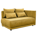 Kihúzható kanapé, mustárszínű, jobbos, LIAMI