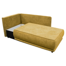 Kihúzható kanapé, mustárszínű, balos, LIAMI