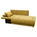 Kihúzható kanapé, mustárszínű, balos, LIAMI
