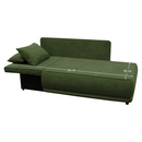 Kihúzható kanapé, zöld, balos, LIAMI