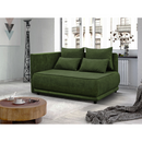 Kihúzható kanapé, zöld, balos, LIAMI