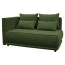 Kihúzható kanapé, zöld, balos, LIAMI