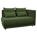 Kihúzható kanapé, zöld, jobbos, LIAMI