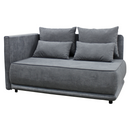 Kihúzható kanapé, szürke, balos, LIAMI