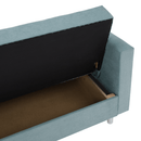 Kihúzható kanapé, mentazöld, LILANA