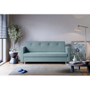 Kihúzható kanapé, mentazöld, LILANA