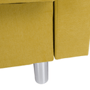 Kihúzható kanapé, sárga, LILANA