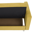 Kihúzható kanapé, sárga, LILANA