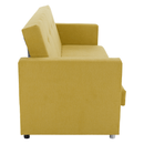 Kihúzható kanapé, sárga, LILANA