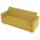 Kihúzható kanapé, sárga, LILANA