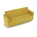 Kihúzható kanapé, sárga, LILANA