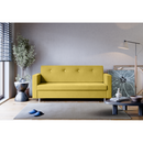 Kihúzható kanapé, sárga, LILANA