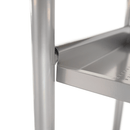 Zsúrasztal, bükk + ezüst fém, LIMA