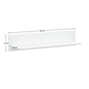 Polc 100, fehér, LINDY