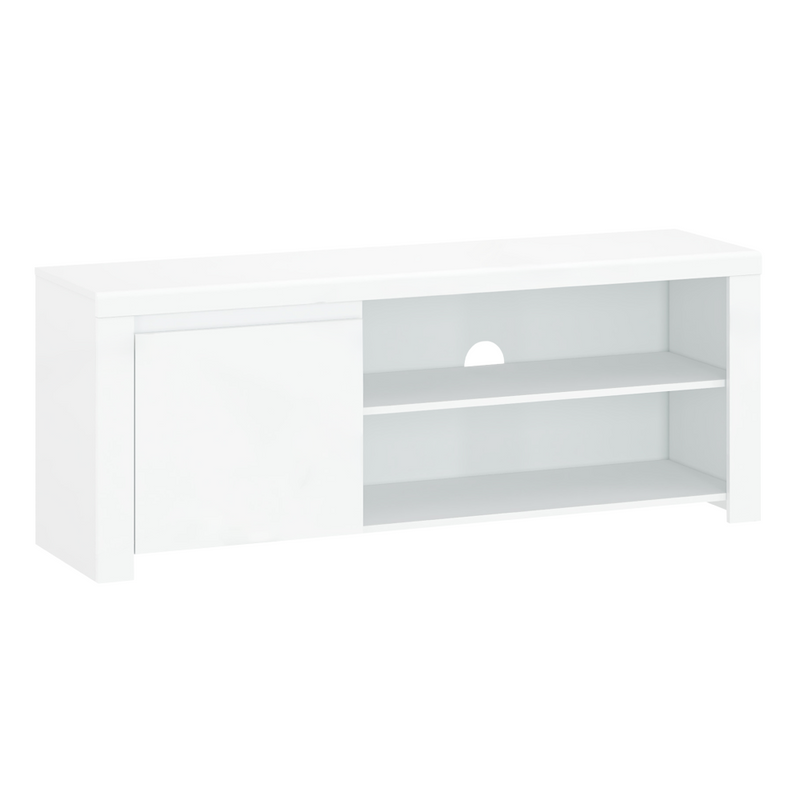 TV asztal 1D/160, fehér fényes, LINDY