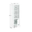 Polcállvány 1D1S, fehér fényes, LINDY